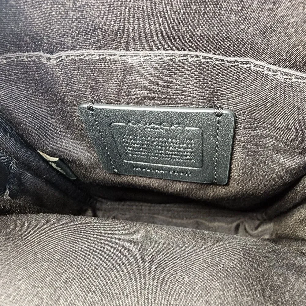 NWT Coach CO917 Aden Crossbody in Foil Metallic Refined Pebble Leather Silver - Picture 5 of 5